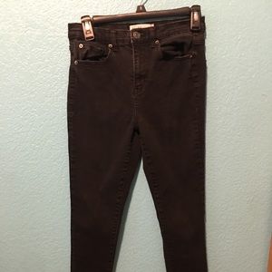 Black high rise Jean leggings